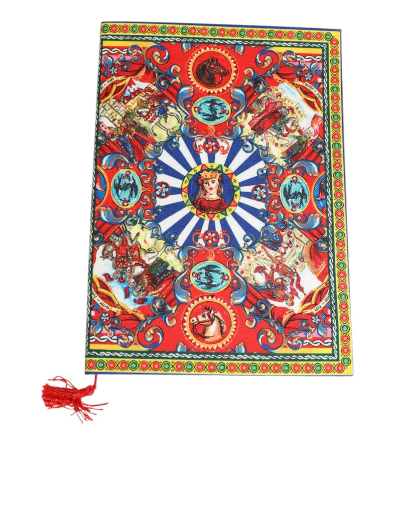 Dolce & Gabbana Multicolor Sicilian Carretto Print Journal Notebook - Beyzy Store - Dolce & Gabbana