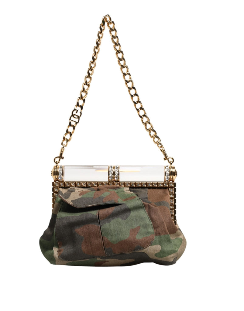 Dolce & Gabbana Multicolor Sicily Medium Camouflage Shoulder Strap Bag - Beyzy Store - Dolce & Gabbana