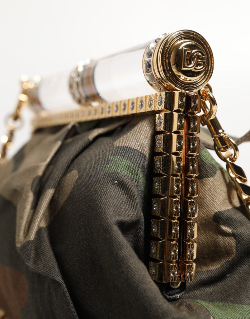 Dolce & Gabbana Multicolor Sicily Medium Camouflage Shoulder Strap Bag - Beyzy Store - Dolce & Gabbana
