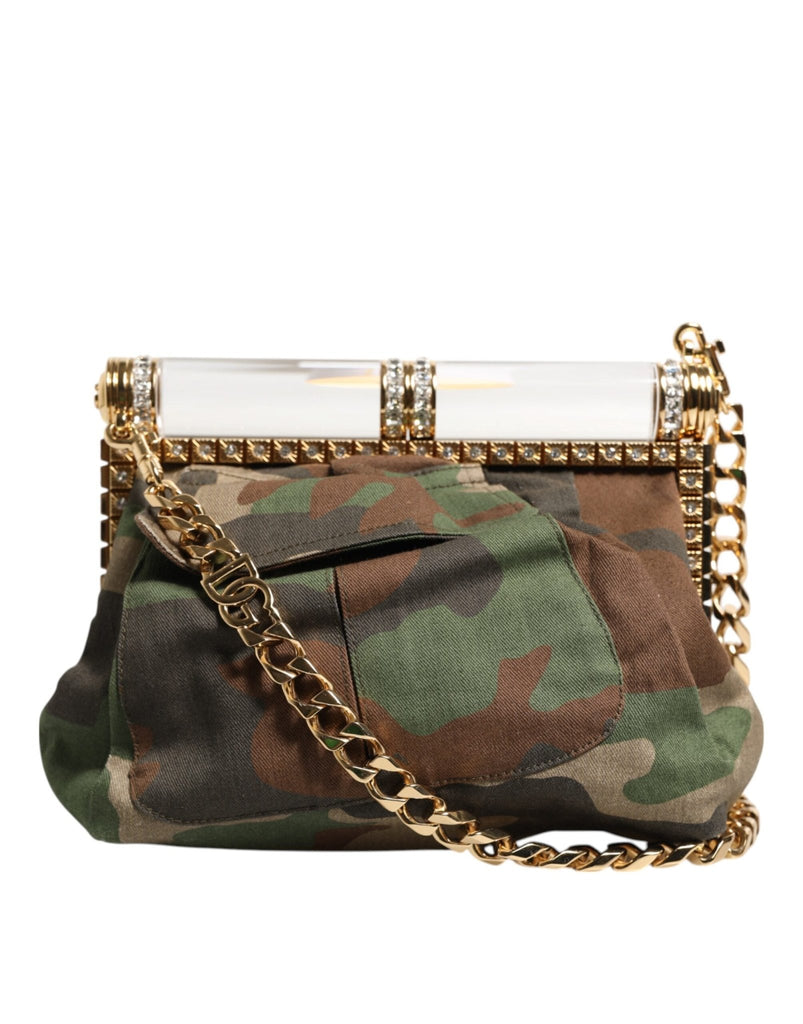 Dolce & Gabbana Multicolor Sicily Medium Camouflage Shoulder Strap Bag - Beyzy Store - Dolce & Gabbana