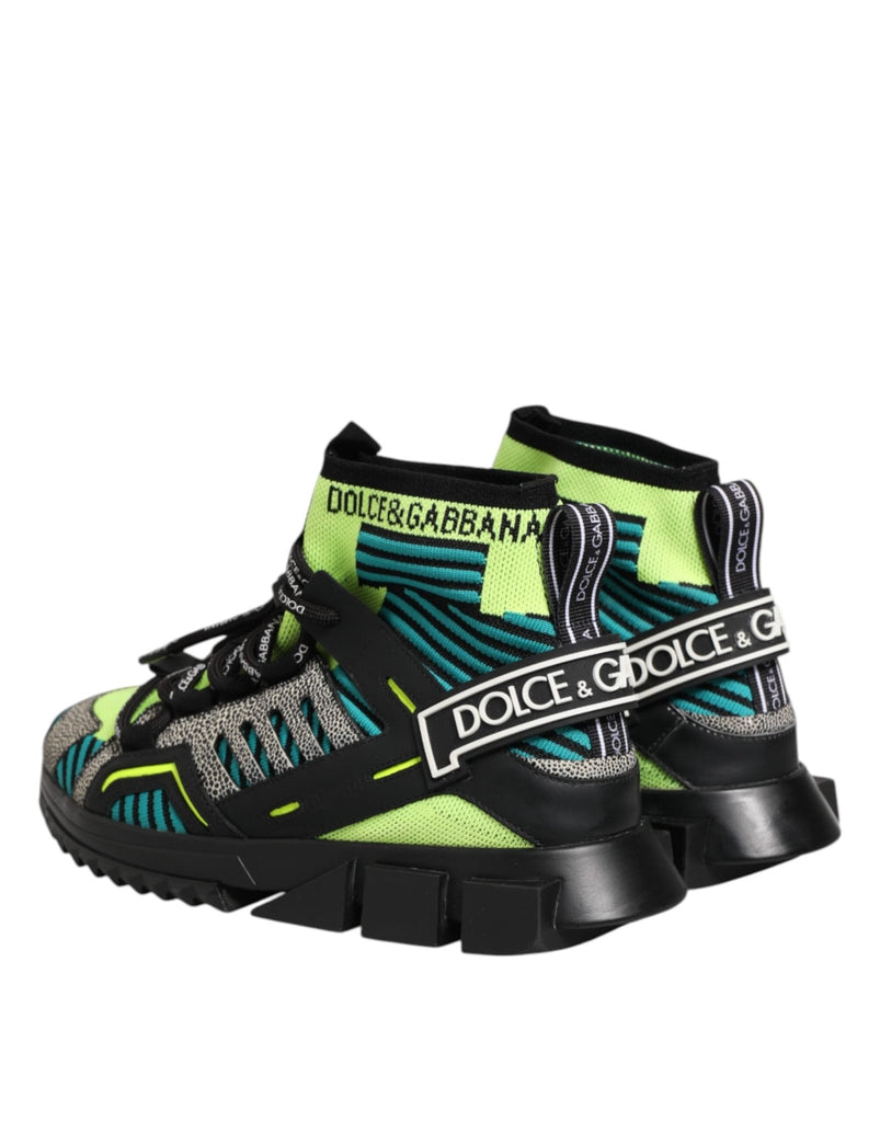Dolce & Gabbana Multicolor Sorrento Socks Men Sneakers Shoes - Beyzy Store - Dolce & Gabbana