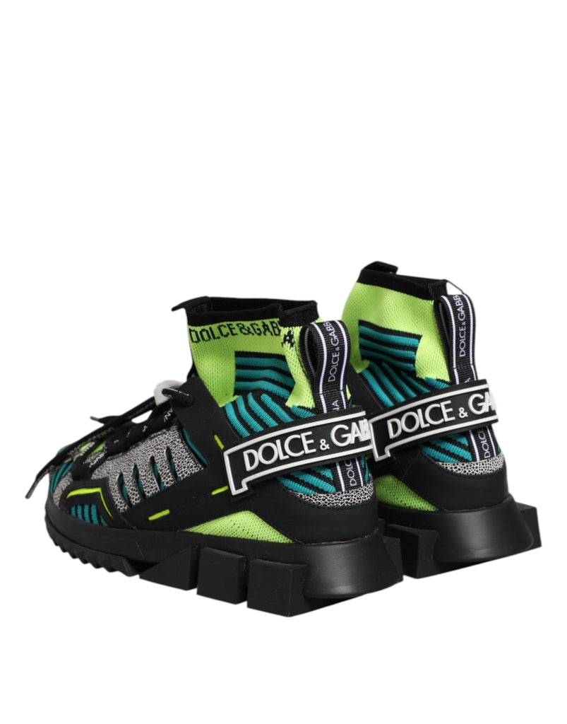 Dolce & Gabbana Multicolor Sorrento Socks Men Sneakers Shoes - Beyzy Store - Dolce & Gabbana