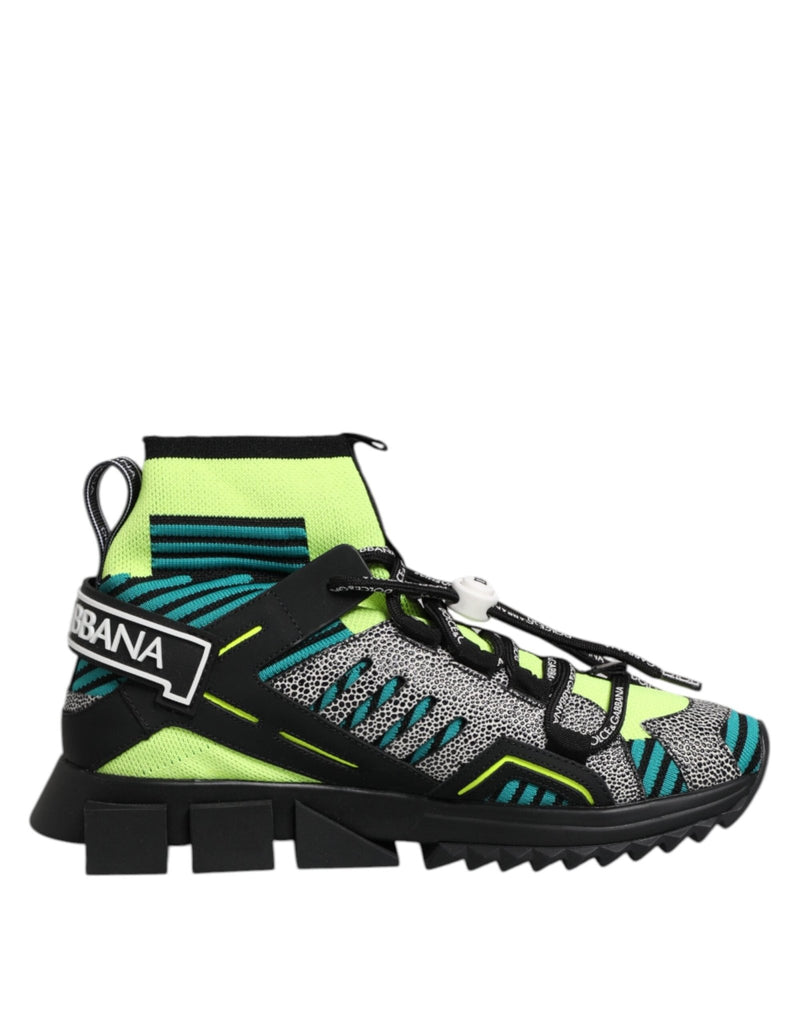 Dolce & Gabbana Multicolor Sorrento Socks Men Sneakers Shoes - Beyzy Store - Dolce & Gabbana