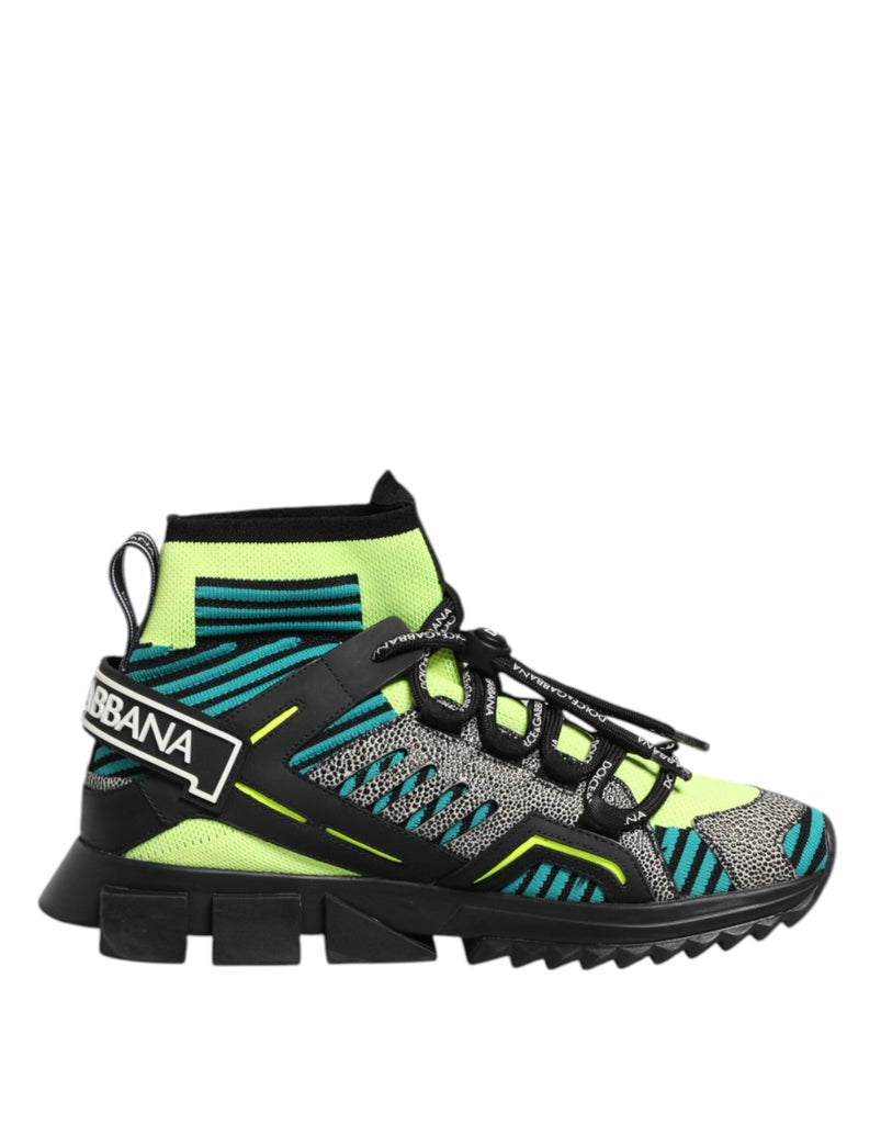 Dolce & Gabbana Multicolor Sorrento Socks Men Sneakers Shoes - Beyzy Store - Dolce & Gabbana