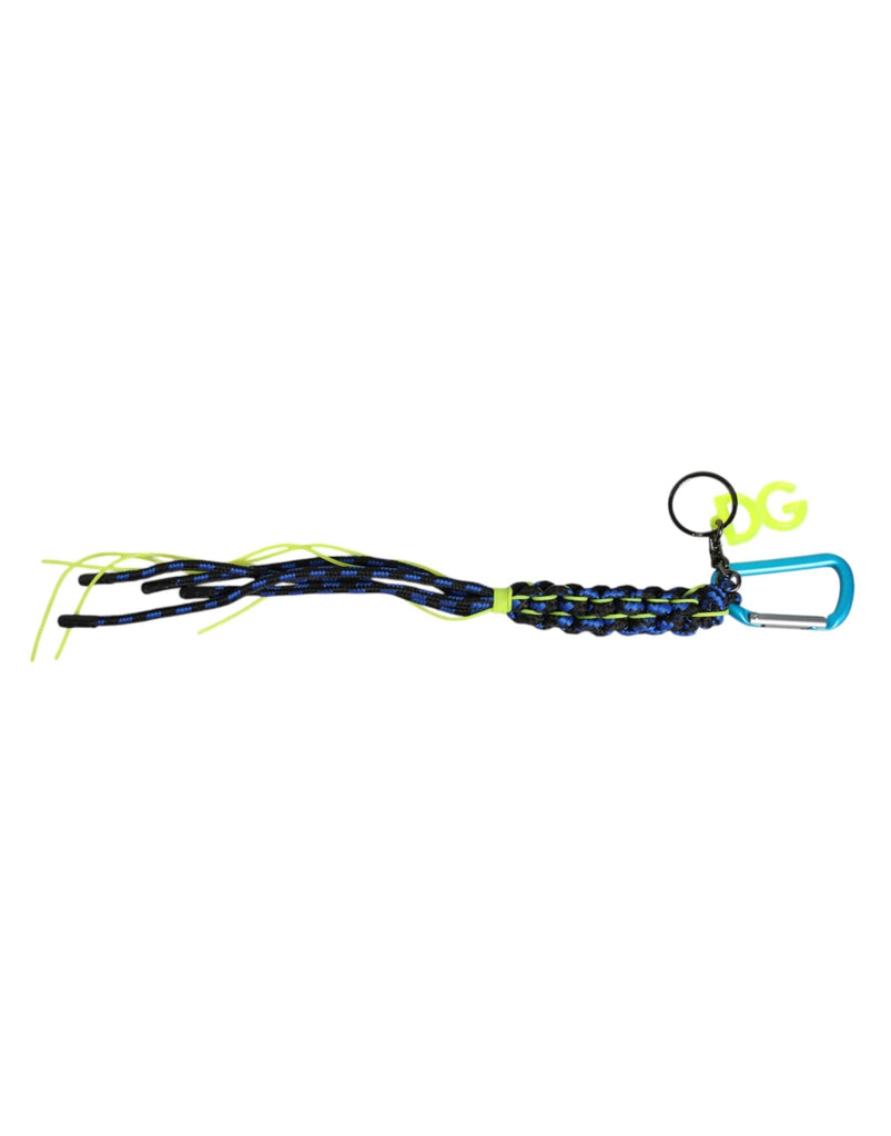 Dolce & Gabbana Multicolor Tape String DG Logo Keychain Polyester Keyring - Beyzy Store - Dolce & Gabbana