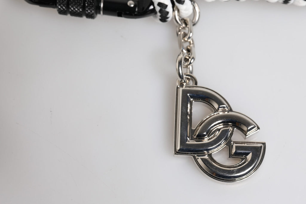 Dolce & Gabbana Multicolor Tape String DG Logo Keychain Polyester Keyring - Beyzy Store - Dolce & Gabbana