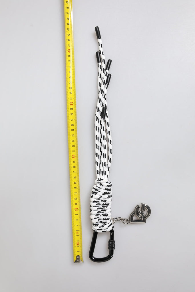 Dolce & Gabbana Multicolor Tape String DG Logo Keychain Polyester Keyring - Beyzy Store - Dolce & Gabbana