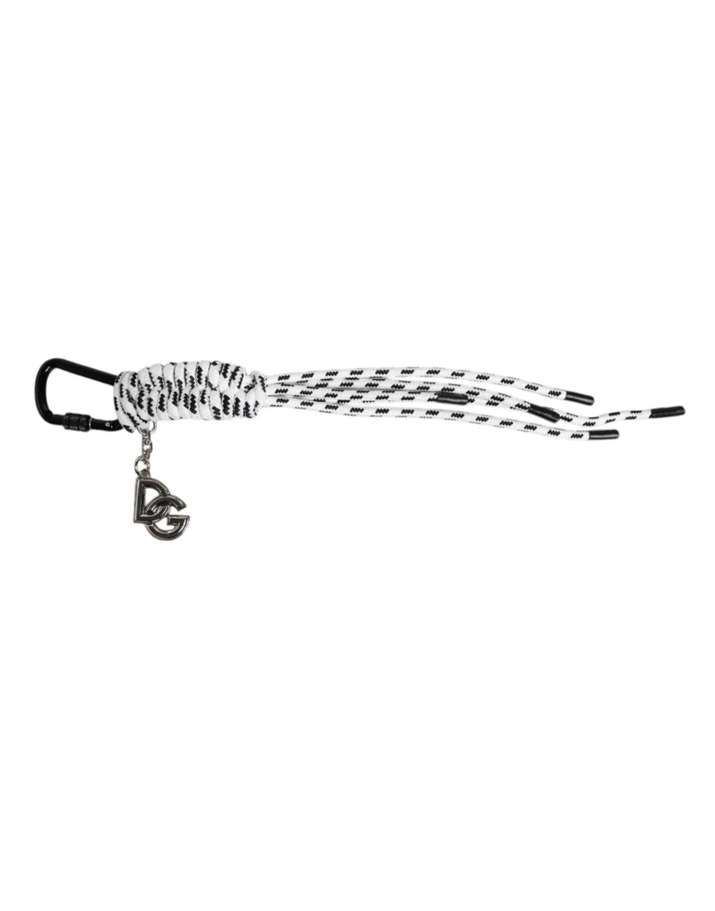Dolce & Gabbana Multicolor Tape String DG Logo Keychain Polyester Keyring - Beyzy Store - Dolce & Gabbana
