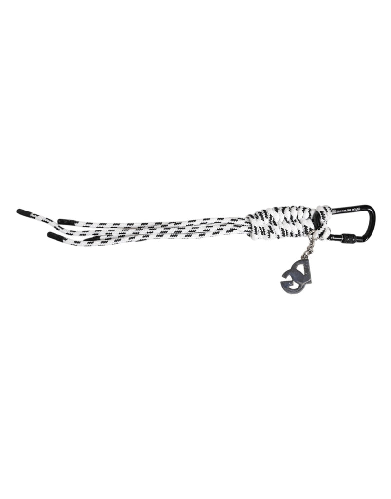 Dolce & Gabbana Multicolor Tape String DG Logo Keychain Polyester Keyring - Beyzy Store - Dolce & Gabbana