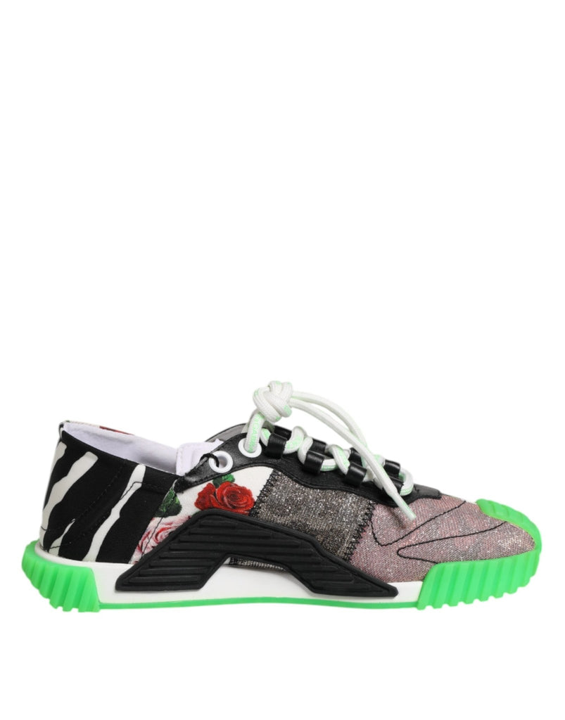 Dolce & Gabbana Multicor DG Logo Leopard Cherry Sneaker Shoes - Beyzy Store - Dolce & Gabbana