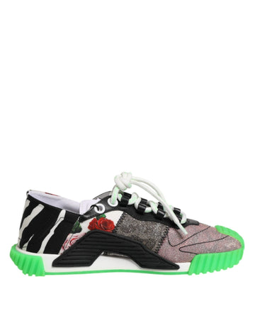 Dolce & Gabbana Multicor DG Logo Leopard Cherry Sneaker Shoes - Beyzy Store - Dolce & Gabbana