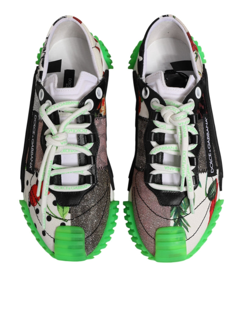 Dolce & Gabbana Multicor DG Logo Leopard Cherry Sneaker Shoes - Beyzy Store - Dolce & Gabbana