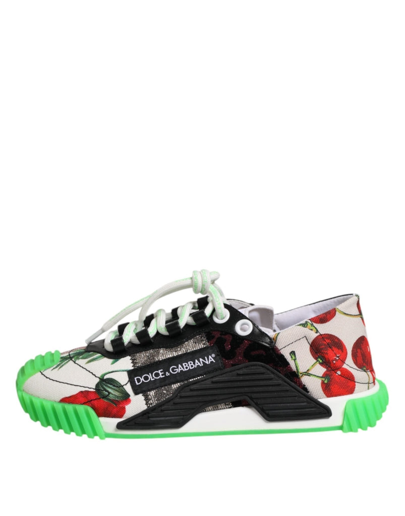 Dolce & Gabbana Multicor DG Logo Leopard Cherry Sneaker Shoes - Beyzy Store - Dolce & Gabbana