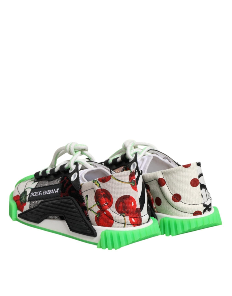 Dolce & Gabbana Multicor DG Logo Leopard Cherry Sneaker Shoes - Beyzy Store - Dolce & Gabbana