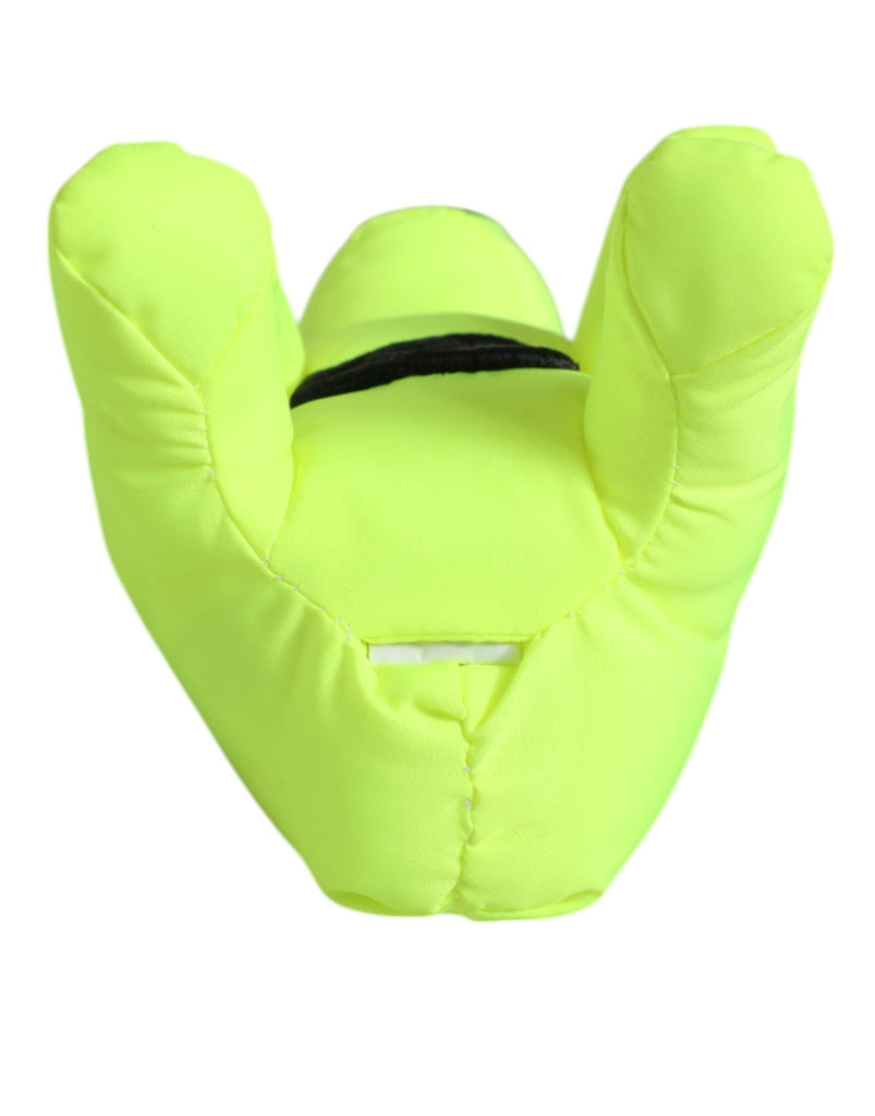 Dolce & Gabbana Neon Green Bear Embroidered Logo Men Keychain Clasp Keyring - Beyzy Store - Dolce & Gabbana