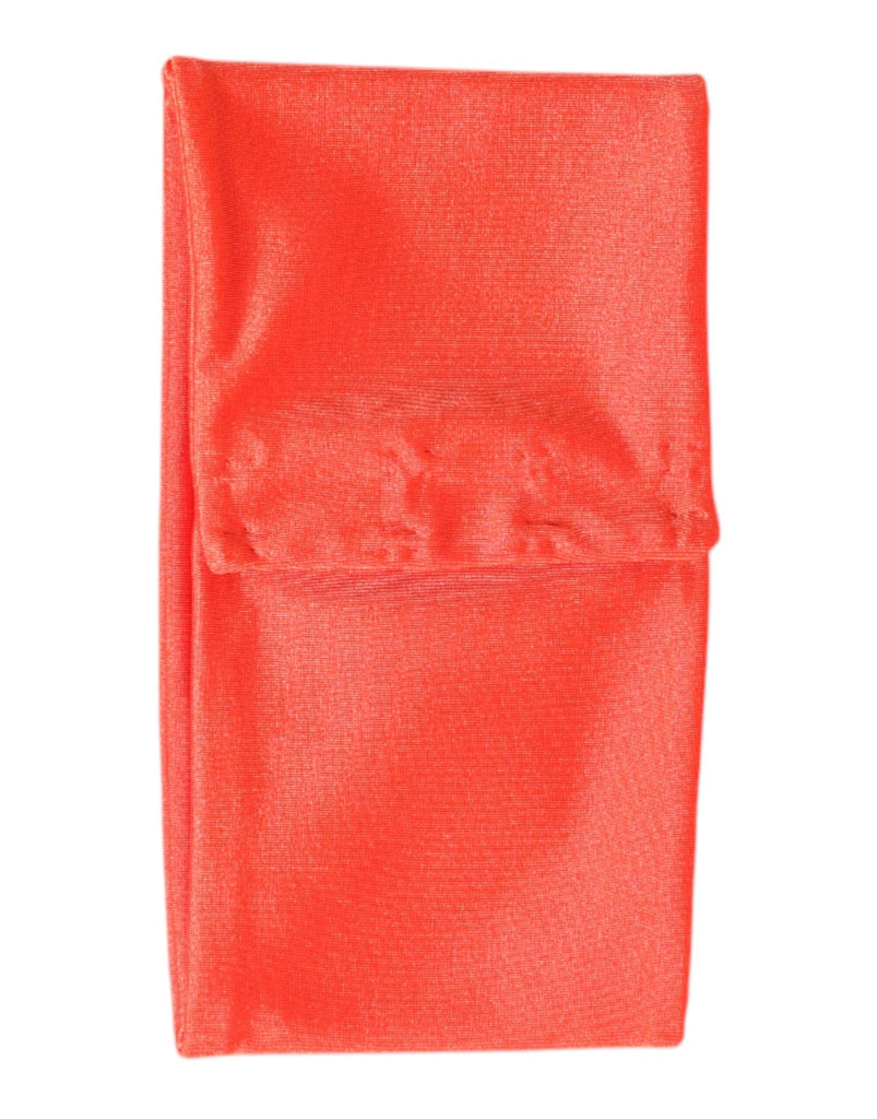 Dolce & Gabbana Orange Nylon Stretch Women Neck Warmer Scarf - Beyzy Store - Dolce & Gabbana