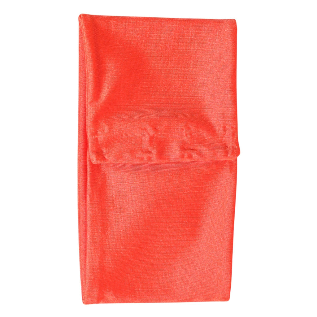 Dolce & Gabbana Orange Nylon Stretch Women Neck Warmer Scarf - Beyzy Store - Dolce & Gabbana