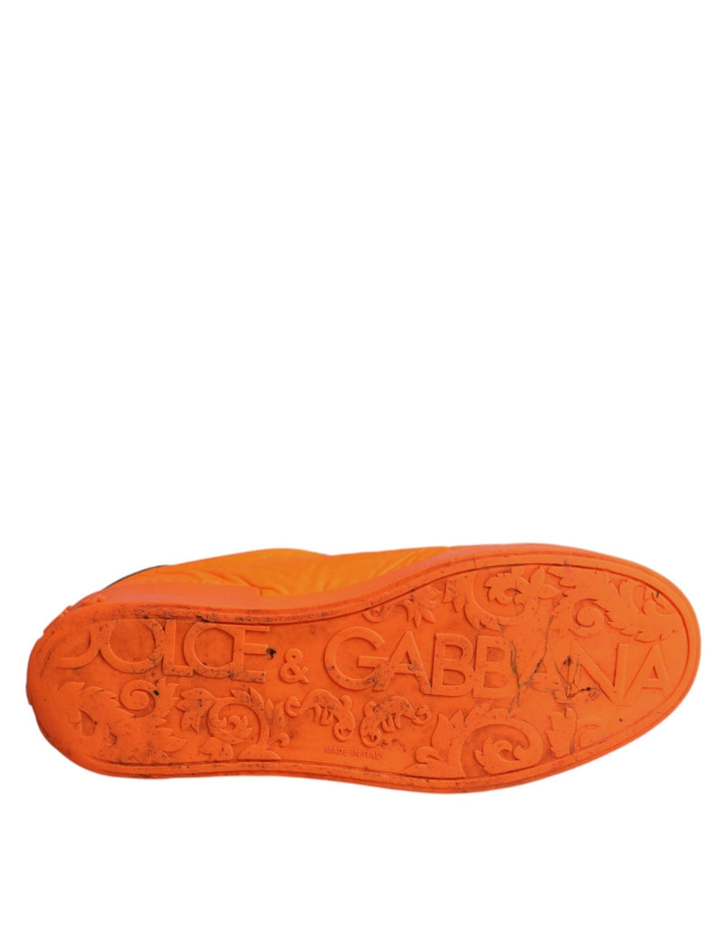 Dolce & Gabbana Orange Portofino Logo Tape Men Sneakers Shoes - Beyzy Store - Dolce & Gabbana