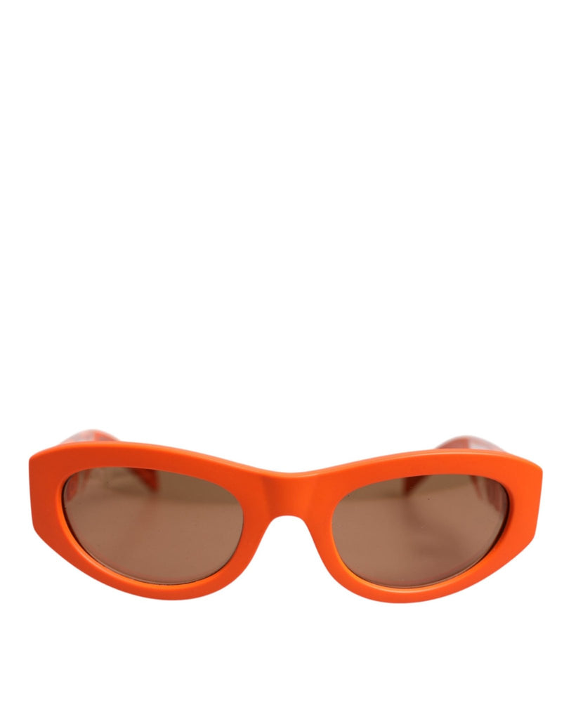 Dolce & Gabbana Orange Reborn To Live Oval Frame Logo Eyewear Sunglasses - Beyzy Store - Dolce & Gabbana