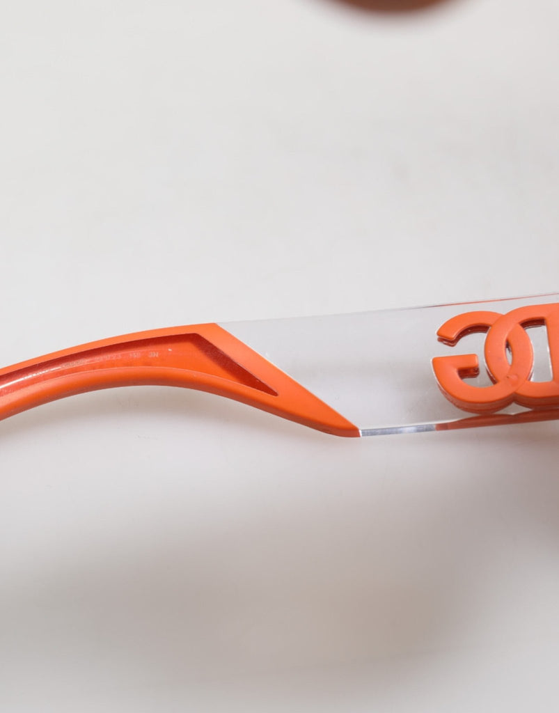 Dolce & Gabbana Orange Reborn To Live Oval Frame Logo Eyewear Sunglasses - Beyzy Store - Dolce & Gabbana