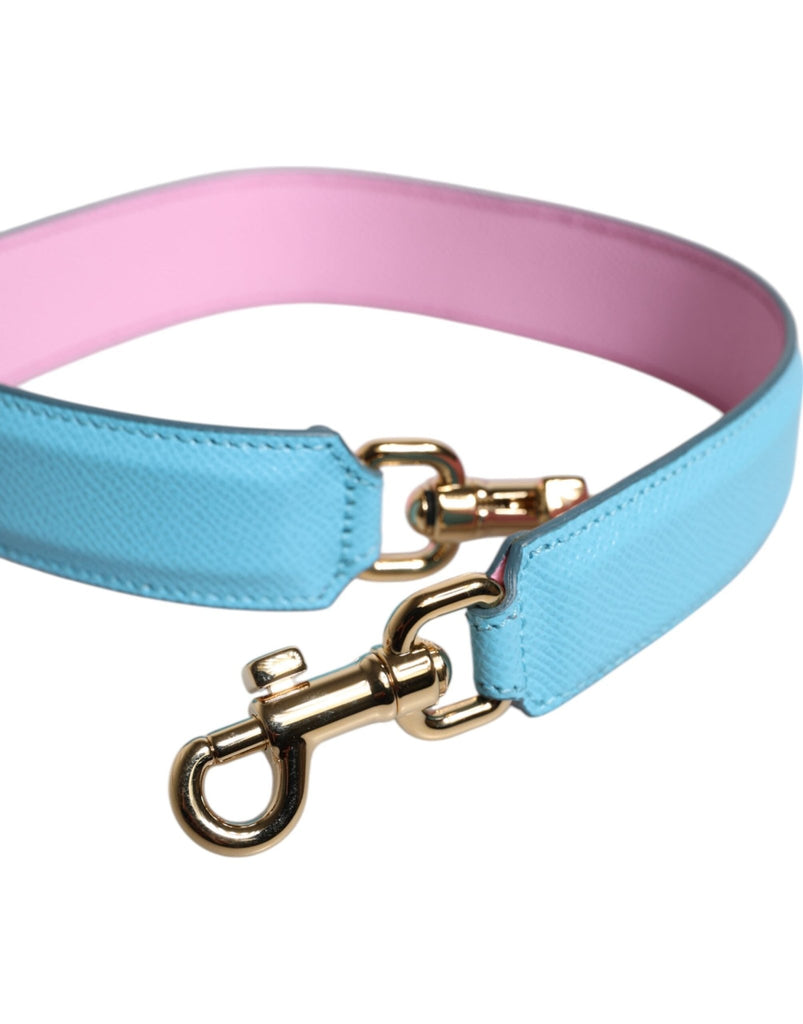 Dolce & Gabbana Pink Blue Leather Handle Bag Shoulder Strap - Beyzy Store - Dolce & Gabbana