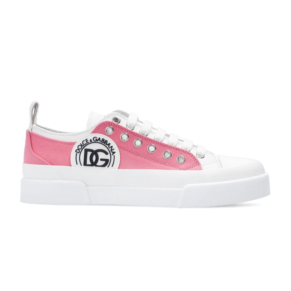 Dolce & Gabbana Pink Cotton Sneaker - Beyzy Store - Dolce & Gabbana