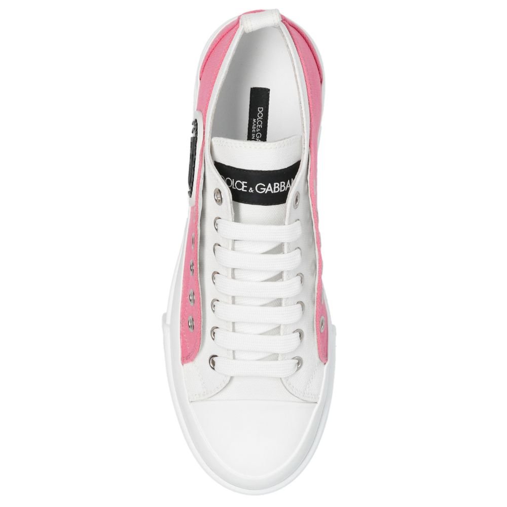 Dolce & Gabbana Pink Cotton Sneaker - Beyzy Store - Dolce & Gabbana