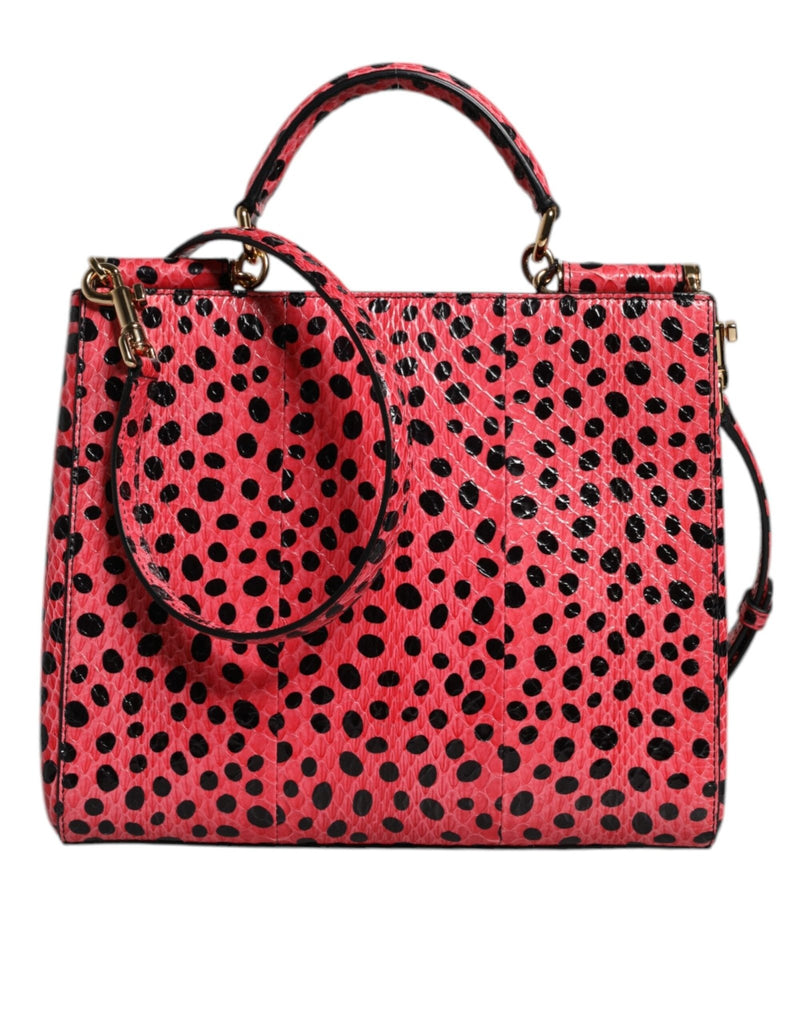 Dolce & Gabbana Pink Exotic Leather Top Handle Tote Crossbody Bag - Beyzy Store - Dolce & Gabbana