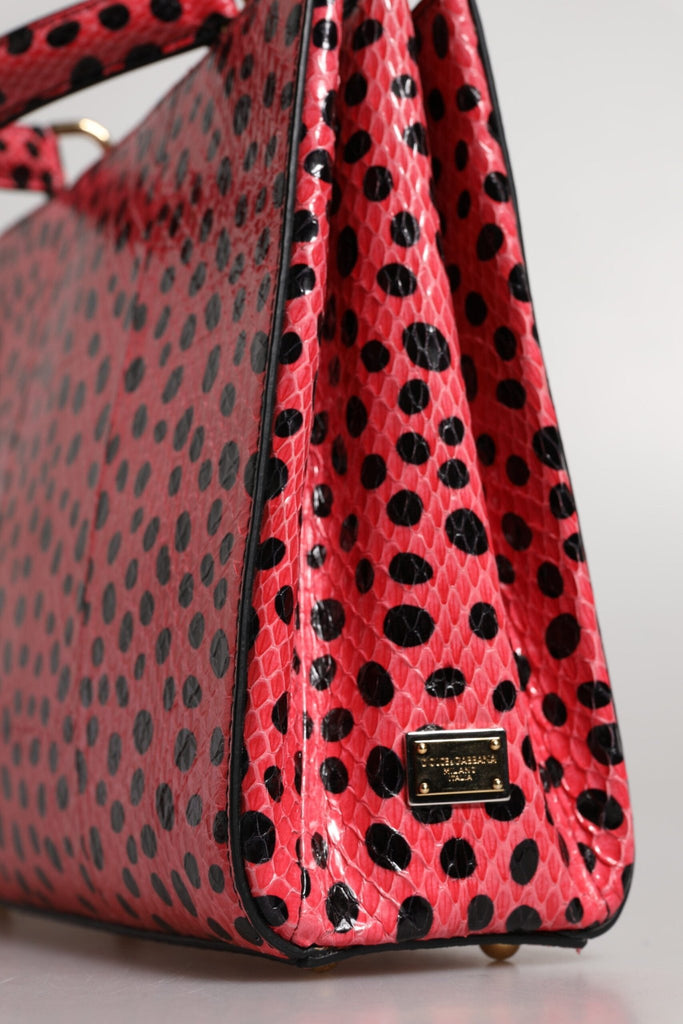 Dolce & Gabbana Pink Exotic Leather Top Handle Tote Crossbody Bag - Beyzy Store - Dolce & Gabbana