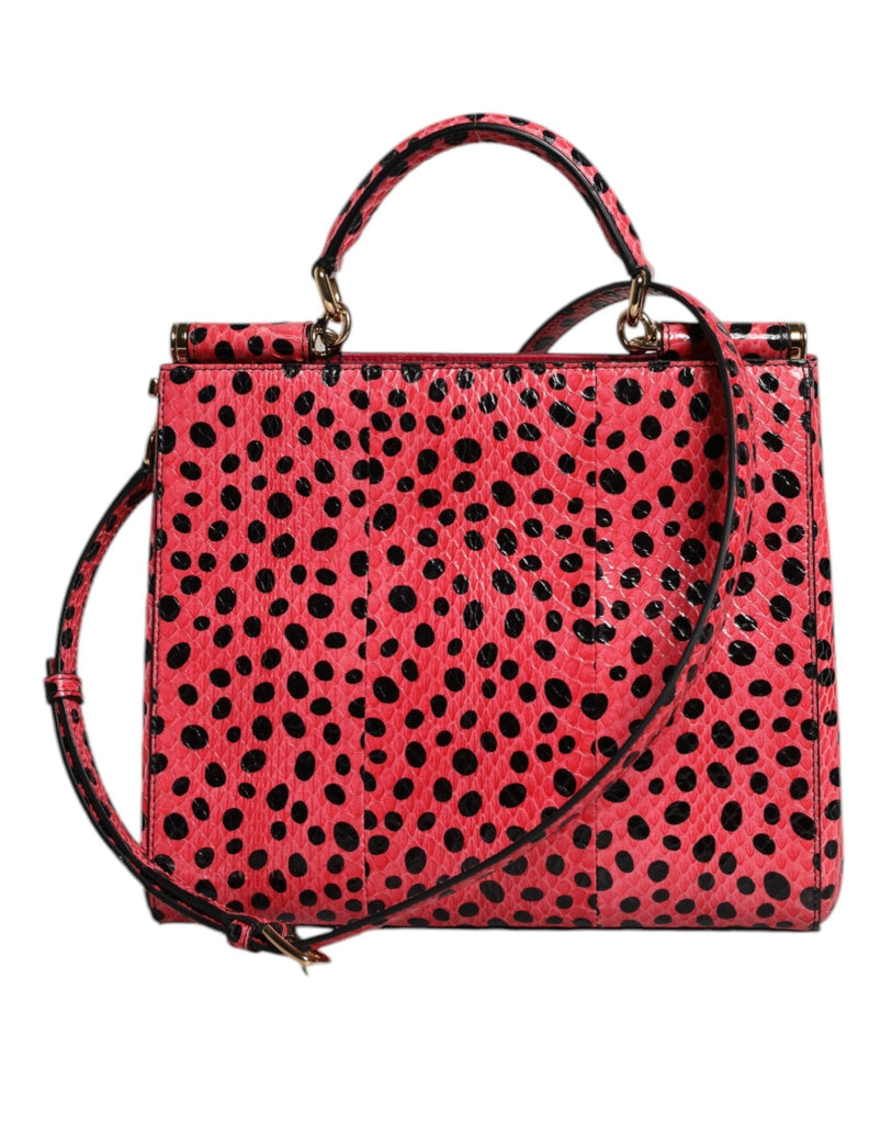 Dolce & Gabbana Pink Exotic Leather Top Handle Tote Crossbody Bag - Beyzy Store - Dolce & Gabbana