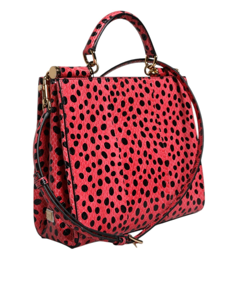 Dolce & Gabbana Pink Exotic Leather Top Handle Tote Crossbody Bag - Beyzy Store - Dolce & Gabbana