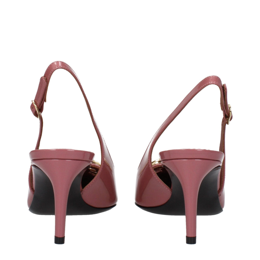 Dolce & Gabbana Pink Leather Sandal - Beyzy Store - Dolce & Gabbana