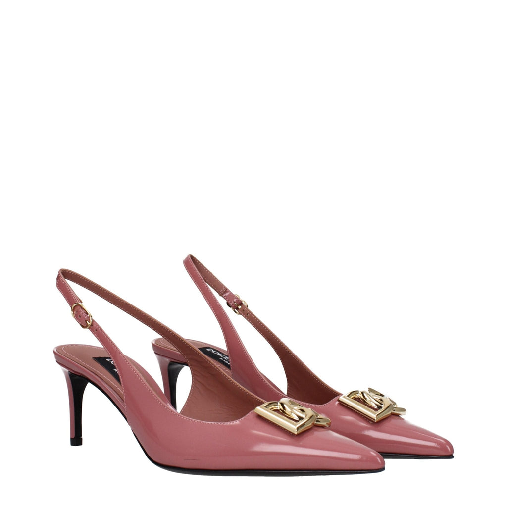 Dolce & Gabbana Pink Leather Sandal - Beyzy Store - Dolce & Gabbana