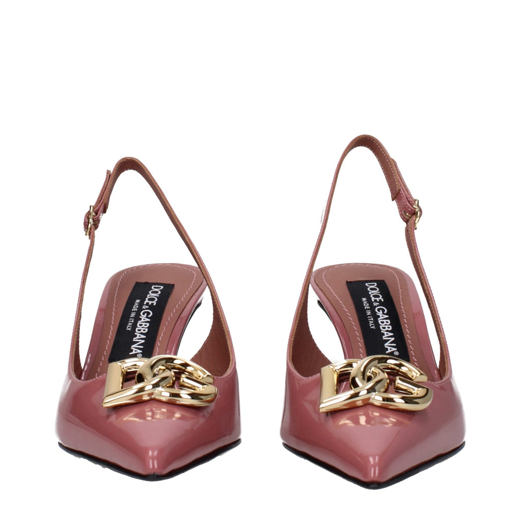 Dolce & Gabbana Pink Leather Sandal - Beyzy Store - Dolce & Gabbana