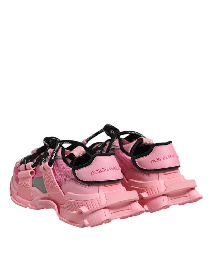Dolce & Gabbana Pink Low Top Space Women Sneakers Shoes - Beyzy Store - Dolce & Gabbana