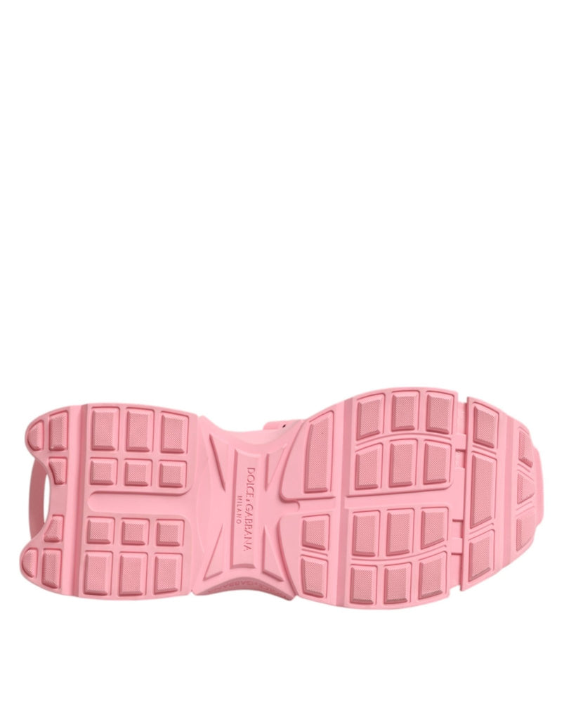 Dolce & Gabbana Pink Low Top Space Women Sneakers Shoes - Beyzy Store - Dolce & Gabbana