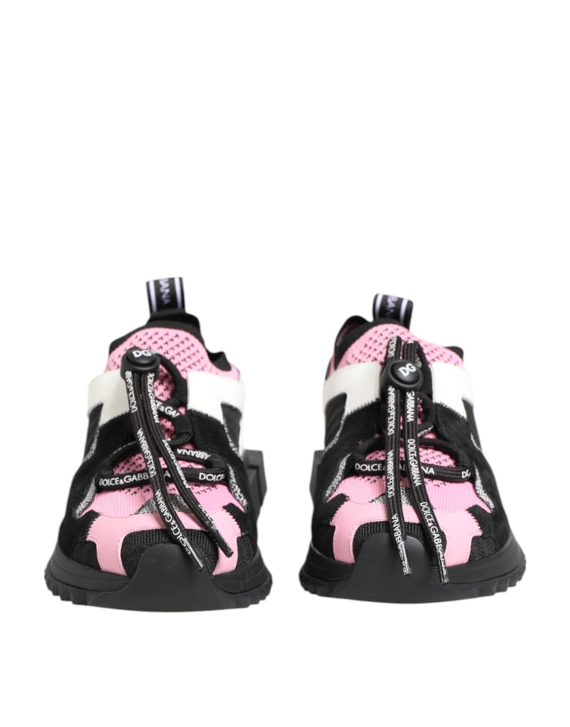 Dolce & Gabbana Pink Mesh Sorrento Trekking Sneakers Shoes - Beyzy Store - Dolce & Gabbana