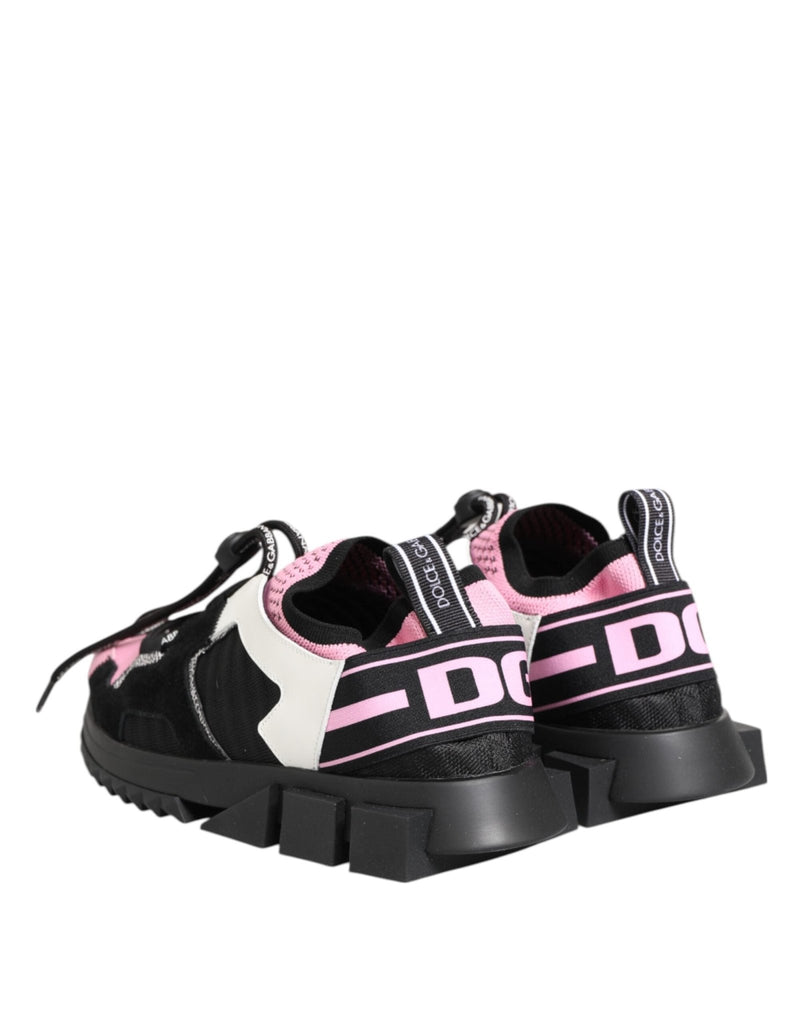 Dolce & Gabbana Pink Mesh Sorrento Trekking Sneakers Shoes - Beyzy Store - Dolce & Gabbana