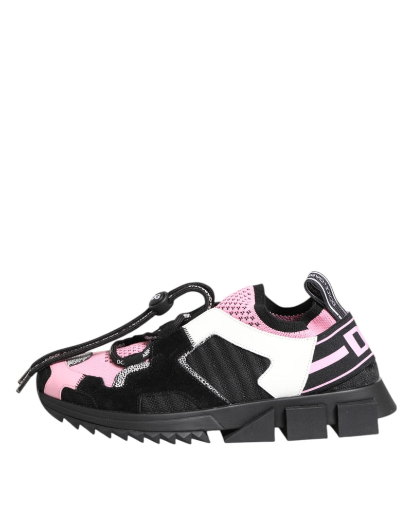 Dolce & Gabbana Pink Mesh Sorrento Trekking Sneakers Shoes - Beyzy Store - Dolce & Gabbana