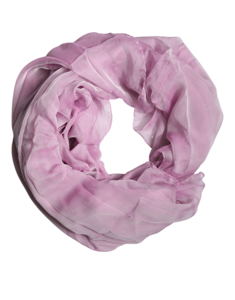 Dolce & Gabbana Pink Silk Rectangle Women Wrap Shawl Scarf - Beyzy Store - Dolce & Gabbana