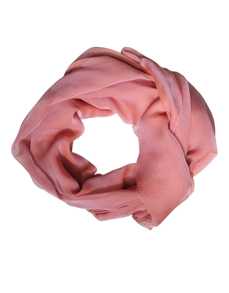 Dolce & Gabbana Pink Silk Rectangle Women Wrap Shawl Scarf - Beyzy Store - Dolce & Gabbana