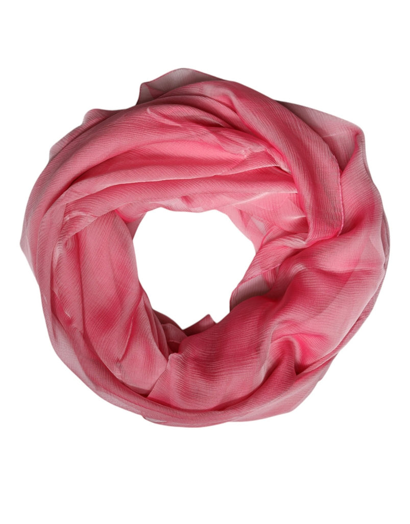 Dolce & Gabbana Pink Silk Rectangle Women Wrap Shawl Scarf - Beyzy Store - Dolce & Gabbana