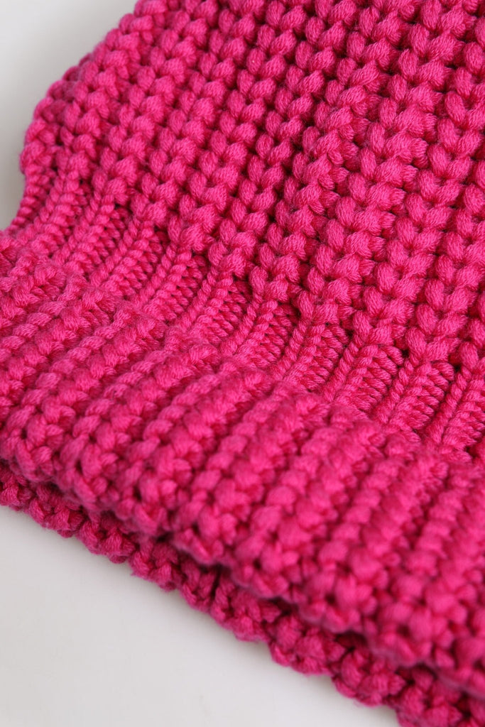 Dolce & Gabbana Pink Solid Wool Knitted Winter Beanie Hat - Beyzy Store - Dolce & Gabbana