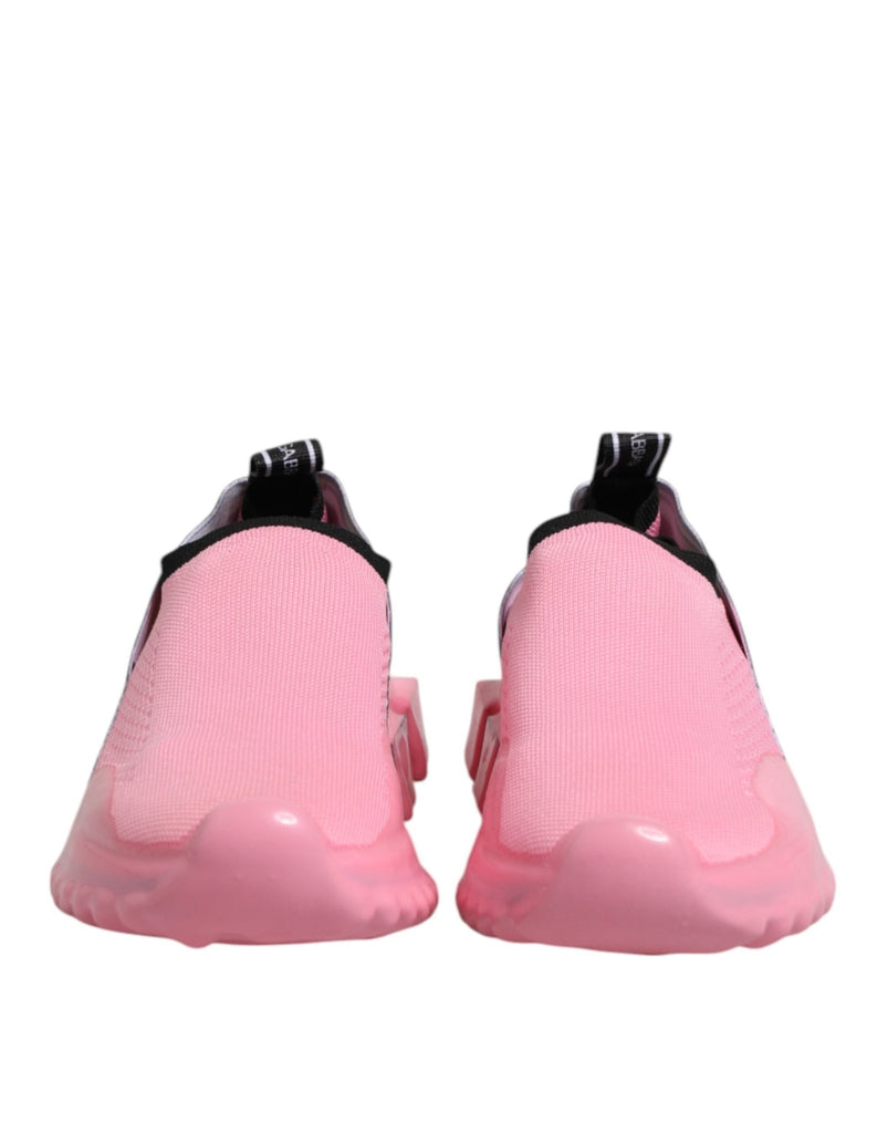 Dolce & Gabbana Pink Sorrento Low Top Women Sneakers Shoes - Beyzy Store - Dolce & Gabbana
