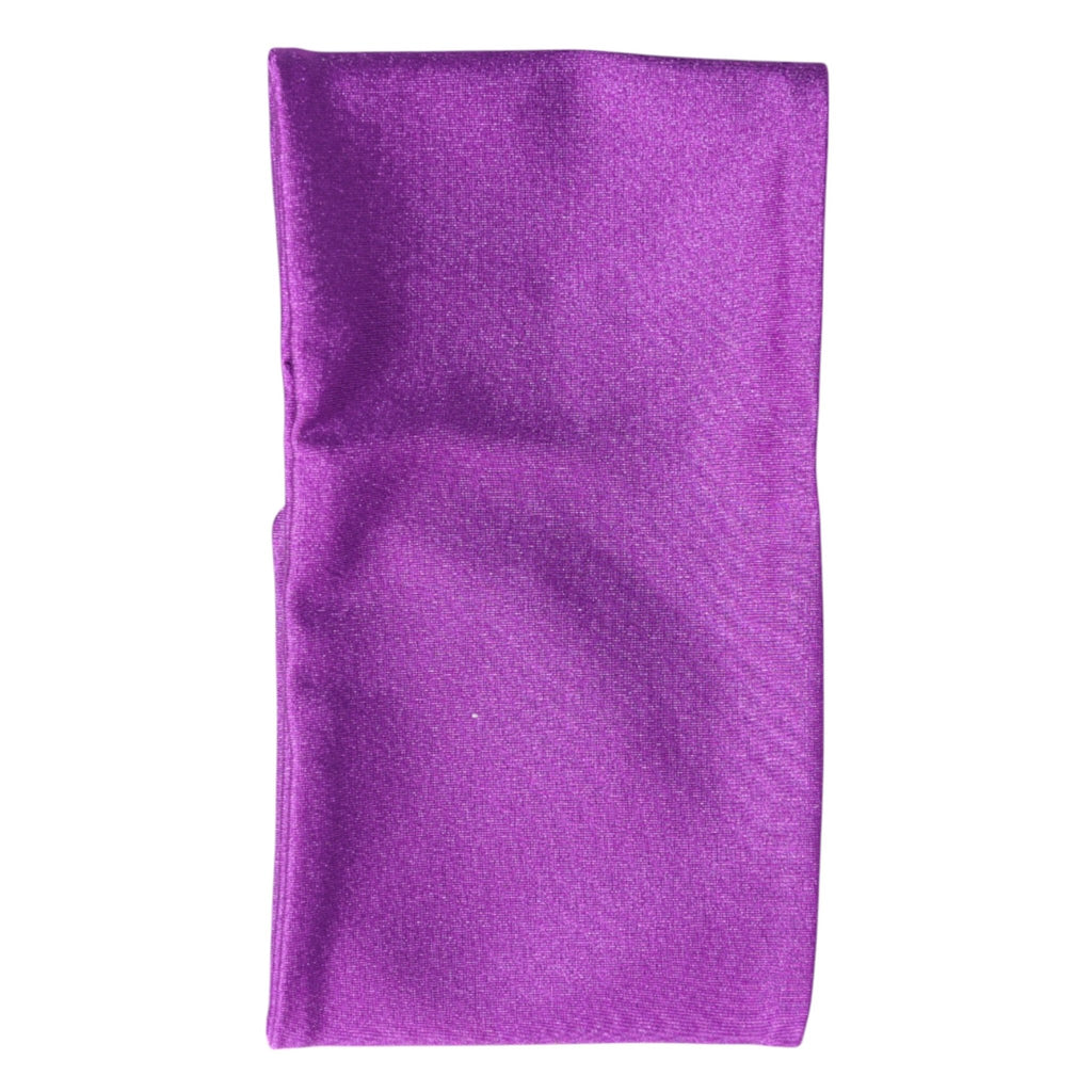 Dolce & Gabbana Purple Nylon Stretch Women Neck Warmer Scarf - Beyzy Store - Dolce & Gabbana