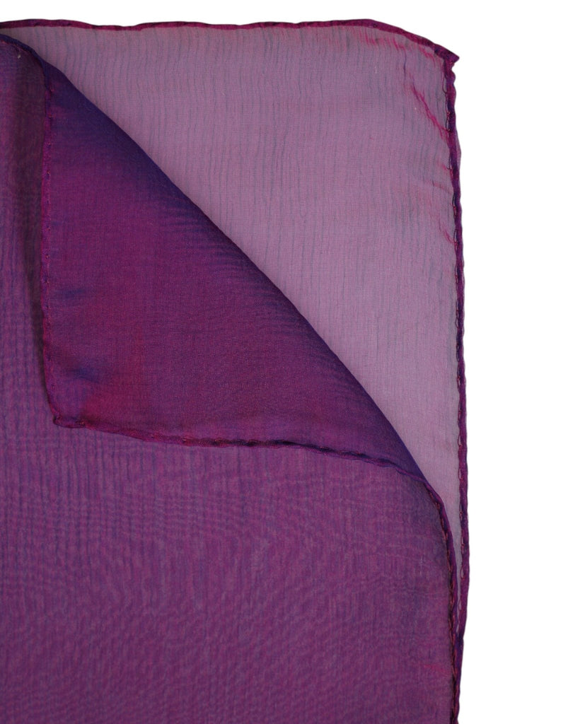 Dolce & Gabbana Purple Silk Rectangle Wrap Shawl Scarf - Beyzy Store - Dolce & Gabbana