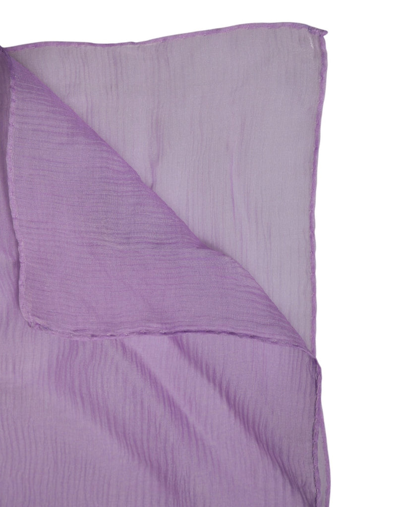 Dolce & Gabbana Purple Silk Rectangle Wrap Shawl Scarf - Beyzy Store - Dolce & Gabbana