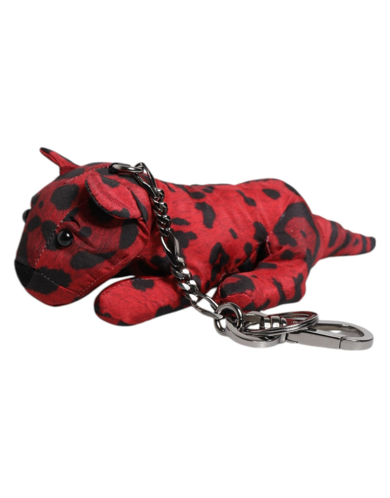 Dolce & Gabbana Red Black Polyester Animal Silhouette Keychain Keyring - Beyzy Store - Dolce & Gabbana
