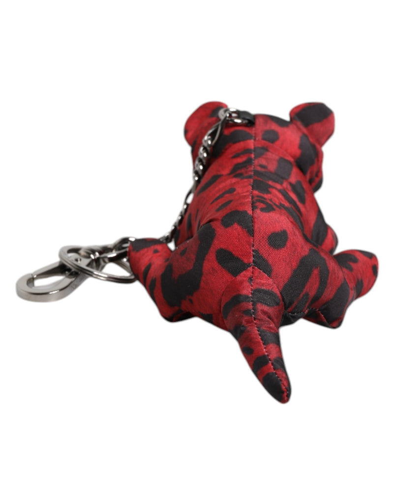 Dolce & Gabbana Red Black Polyester Animal Silhouette Keychain Keyring - Beyzy Store - Dolce & Gabbana