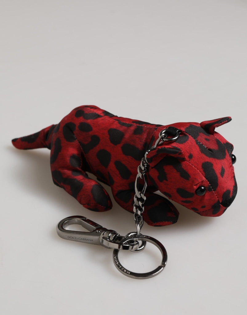 Dolce & Gabbana Red Black Polyester Animal Silhouette Keychain Keyring - Beyzy Store - Dolce & Gabbana